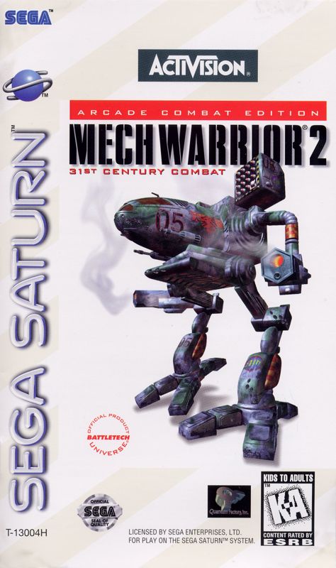 MechWarrior 2 box art for Sega Saturn